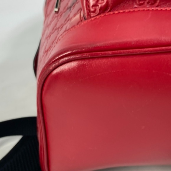 GUCCI Authentic Red Leather Backpack main image 8